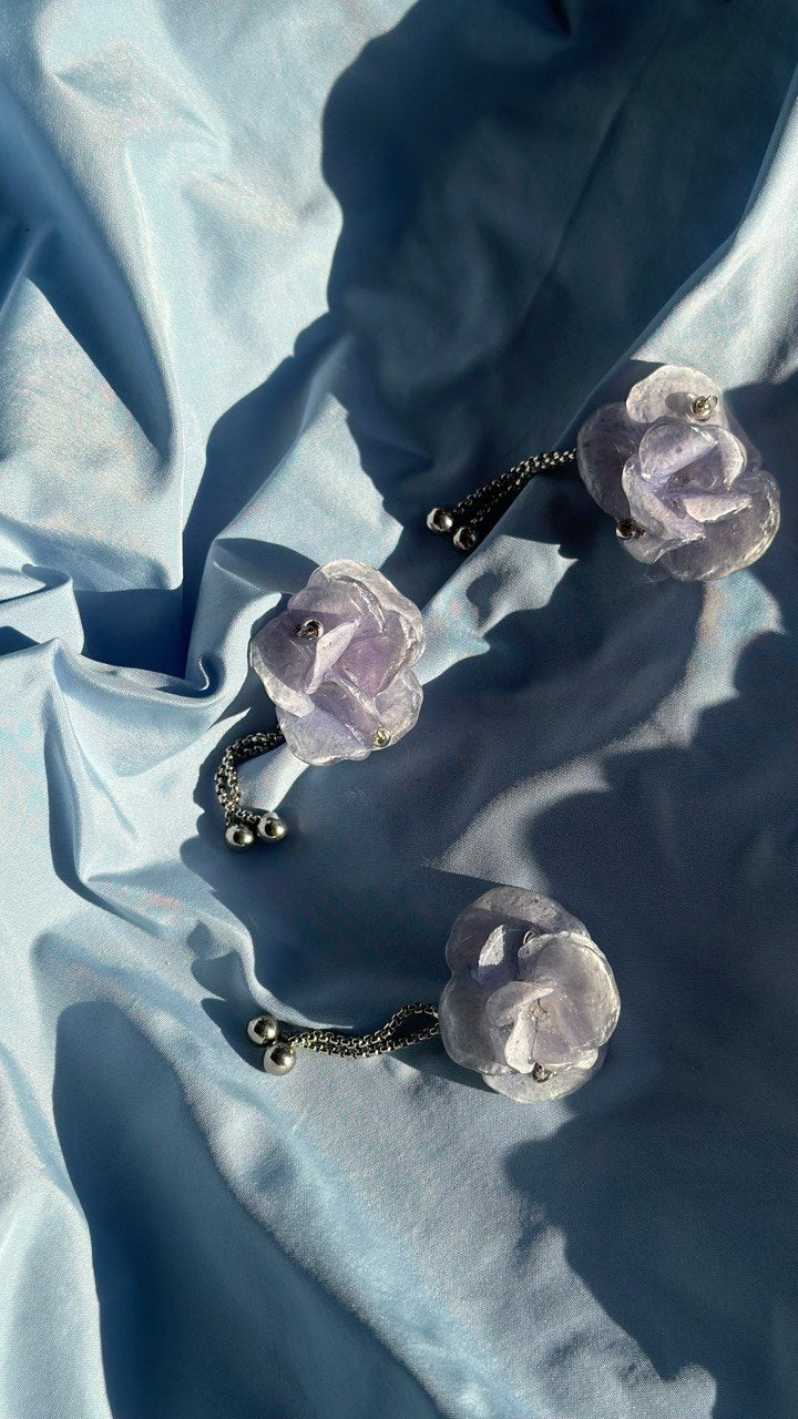LIGHT BLUE HYDRANGEA RING