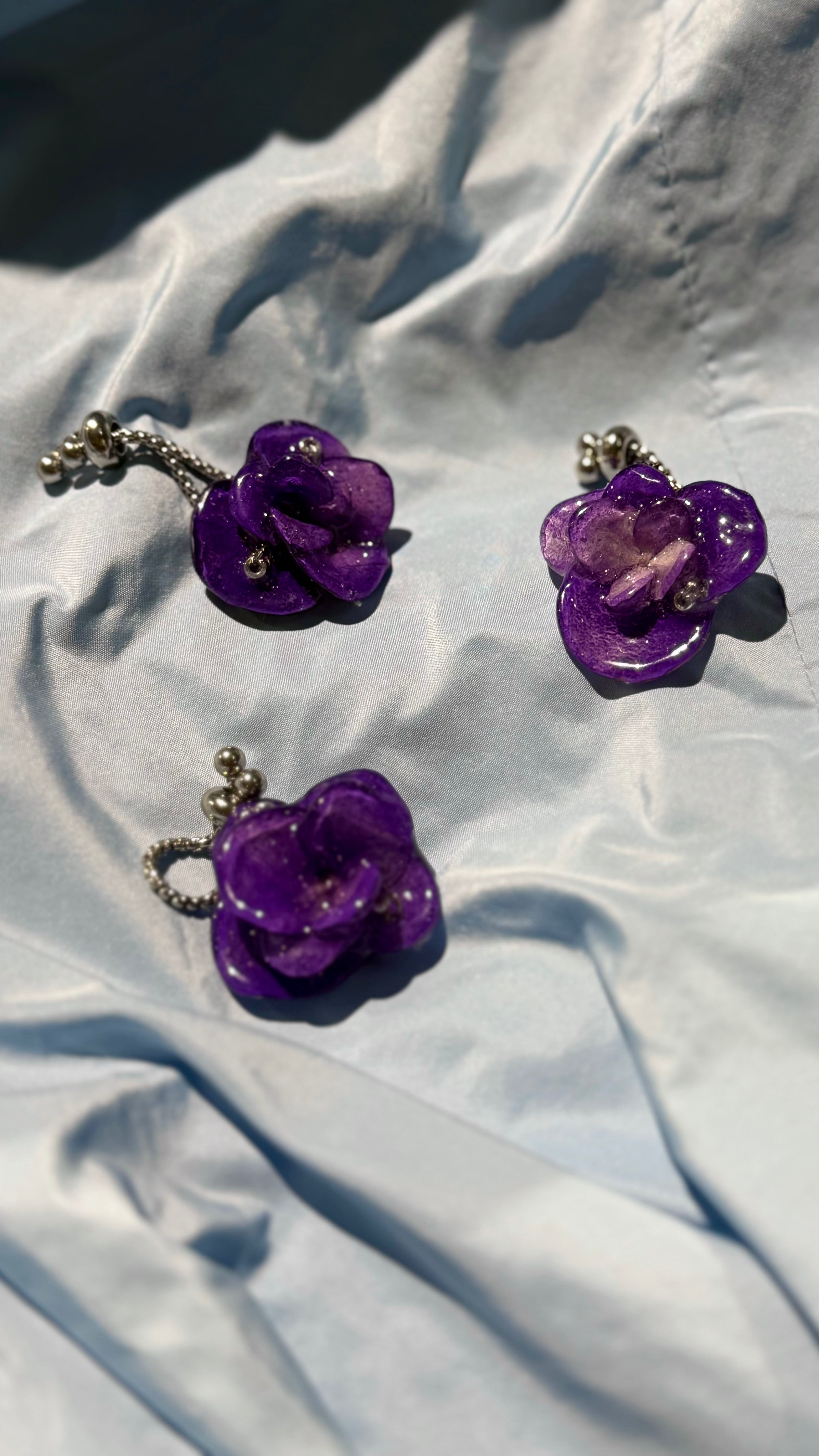 DARK PURPLE HYDRANGEA RING